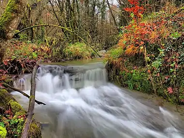 Cascade sur le ruisseau du Val d'Anchet.