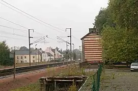 Vue de la halte ferroviaire.