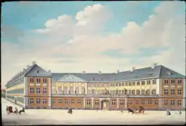 Le palais du Prince en 1757, par Rach et Eegberg