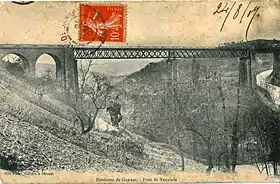 Viaduc de Neuvial. Vue vers le nord en direction de la vallée de la Sioule.