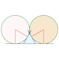 15, 16, 17. Rayons 
        (
        9
        −
        5
            3
        )
          /
        12
        ,
        (
            3
        +
        3
        )
          /
        4
    {\displaystyle (9-5{\sqrt {3}})/12,({\sqrt {3}}+3)/4}