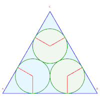 1. Rayons 
        (
            3
        −
        1
        )
          /
        4
    {\displaystyle ({\sqrt {3}}-1)/4}