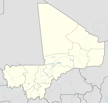 voir sur la carte du Mali