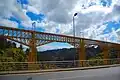 Le viaduc photographié depuis le pont de la route panaméricaine