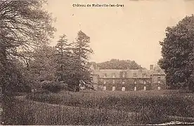 Le château de Malleville-lès-Grès, vers 1920