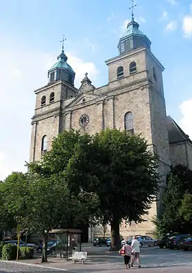 L'ancienne église abbatiale devenue l'église principale de la ville de Malmedy