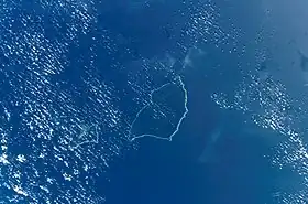 Vue satellite de l'atoll de Maloelap.