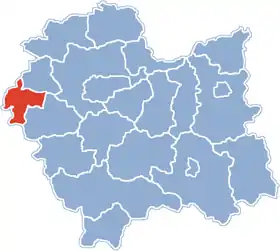 Localisation de Powiat d'Oświęcim