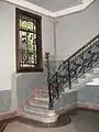 Casa Guazzoni, commencement de l'escalier