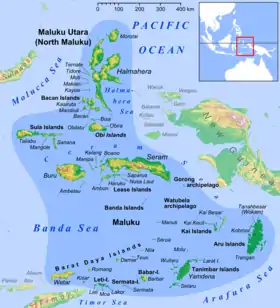 Carte des Moluques