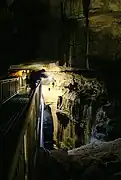 Bottomless Pit (Puits sans fond) à Mammoth Cave, États-Unis.