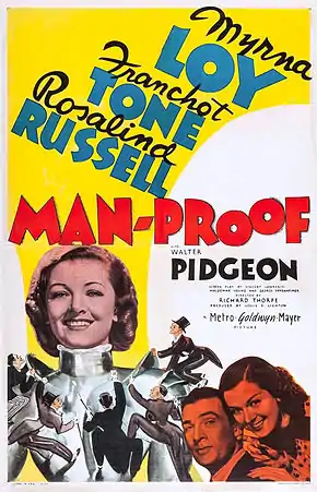 Description de l'image Man-Proof poster.JPG.