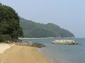 Une plage de Manabe-shima.