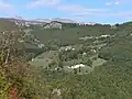 Une vue aérienne du monastère de Piva