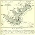 Carte de Mangareva datant de 1938.