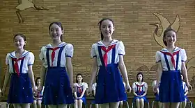 Écolières à Pyongyang.