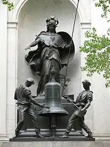 Monument à James Gordon Bennett (1894), bronze, New York.