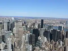 Vue sur Midtown Manhattan, depuis l'Empire State Building.