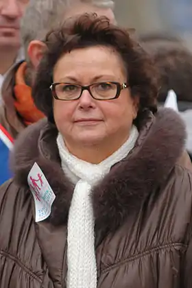 Leader du mouvement anti-PaCS, la députée catholique Christine Boutin incarne l'opposition à la reconnaissance des couples homosexuels en 1998-1999 (photo de 2013).