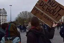 Avril : manifestation Nuit Debout.