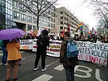 Étudiants de Lyon 2 à la manifestation de Lyon le 23 mars 2023