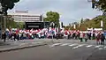 Manifestation contre la réforme territoriale d’octobre 2014.