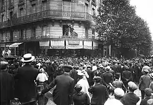 Manifestations des inondés en 1910.