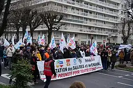 Manifestation du 19 janvier 2023 à Reims (Marne).
