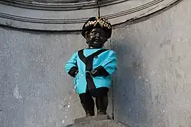 Manneken-Pis aux couleurs de l’Ordre de Vulcain.