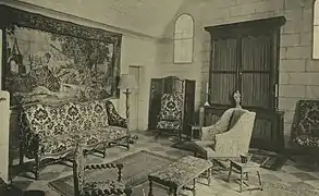 Manoir de la Sagerie - Salon, vue partielle.