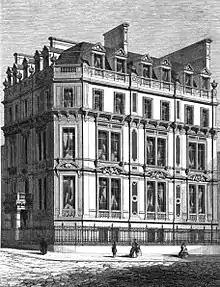 Hôtel Hope à l'angle de Piccadilly et de Down Street (1849).