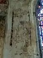 Croisillon sud, peinture murale - saint évêque.