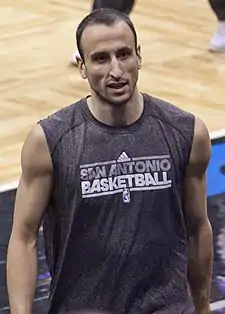 Emanuel Ginóbili, joueur de basket-ball.