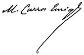 signature de Manuel Curros Enríquez