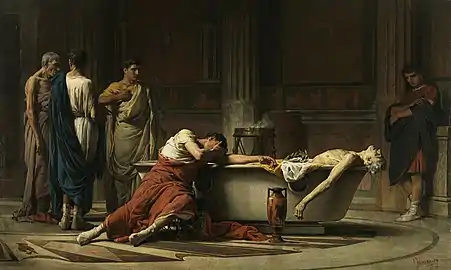La mort de Sénèque (1871, musée du Prado)