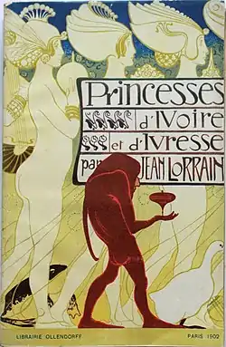 Princesses d'ivoire et d'ivresse, couverture illustrée par Manuel Orazi (Librairie Paul Ollendorff, 1902).