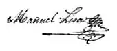 signature de Manuel Lisa