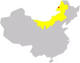 Localisation de Mǎnzhōulǐ