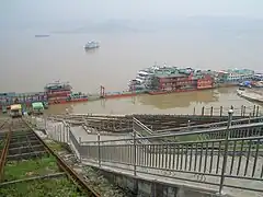 Dans le port de Maoping, Xian de Zigui