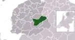 Carte de localisation d'Opsterland
