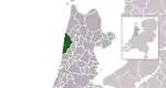 Carte de localisation de Bergen, Hollande-Septentrionale