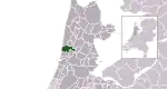 Carte de localisation de Castricum