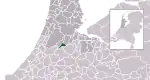 Carte de localisation d'Uithoorn