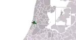 Carte de localisation de Velsen