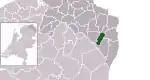Carte de localisation de Pekela