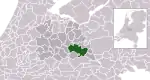 Carte de localisation d'Utrechtse Heuvelrug