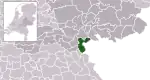 Carte de localisation de Berg en Dal