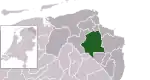 Carte de localisation de Midden-Groningue