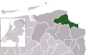 Carte de localisation d'Eemsdelta