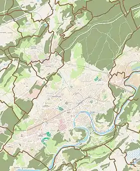 voir sur la carte de Besançon